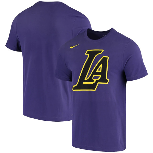 Los Angeles Lakers 2020 Purple City Edition Performance NBA T-Shirt (All Size)